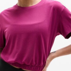 NWT Athleta With Ease Bubble Hem Tee